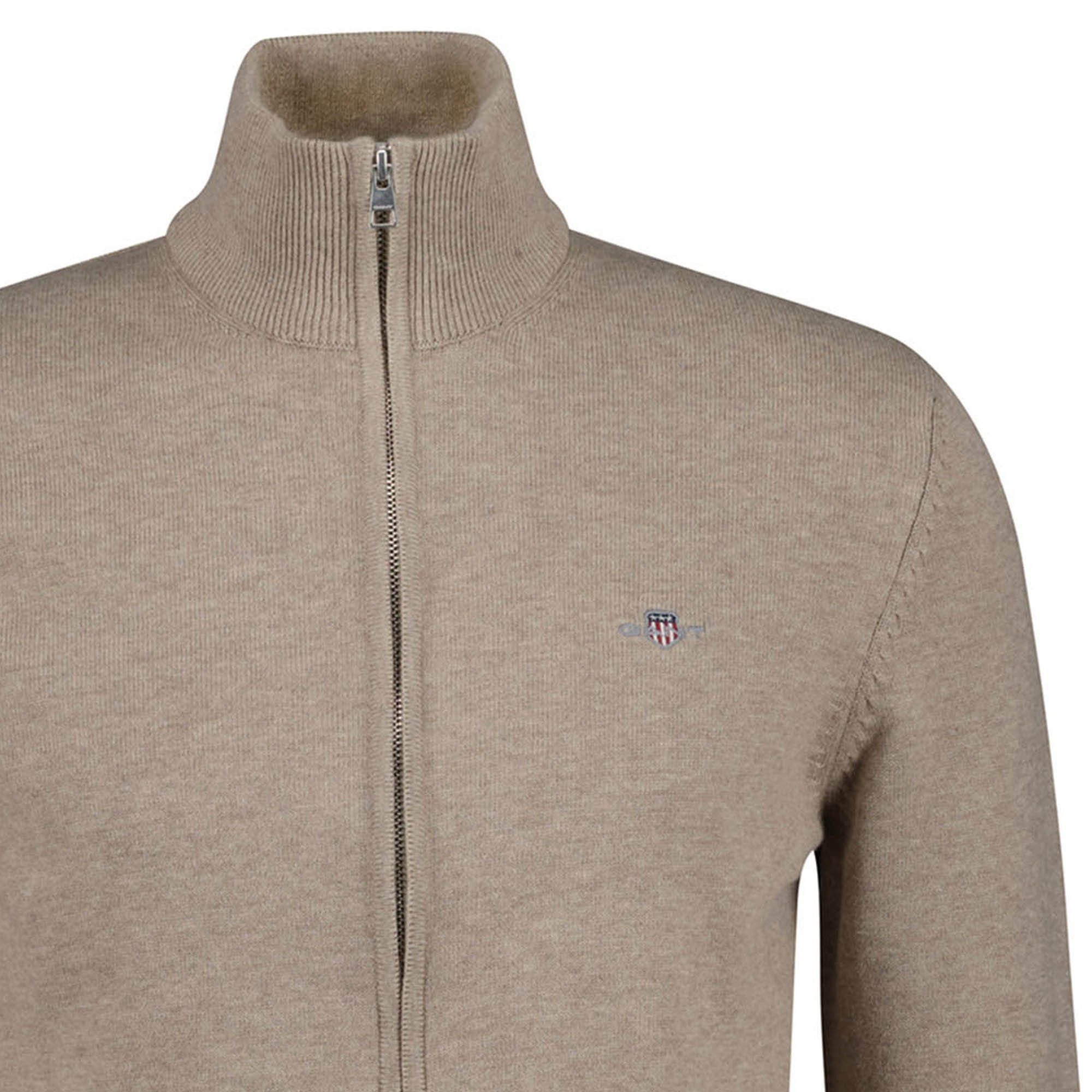 Gant Sweatshirt Herren Strickjacke Baumwolle günstig online kaufen