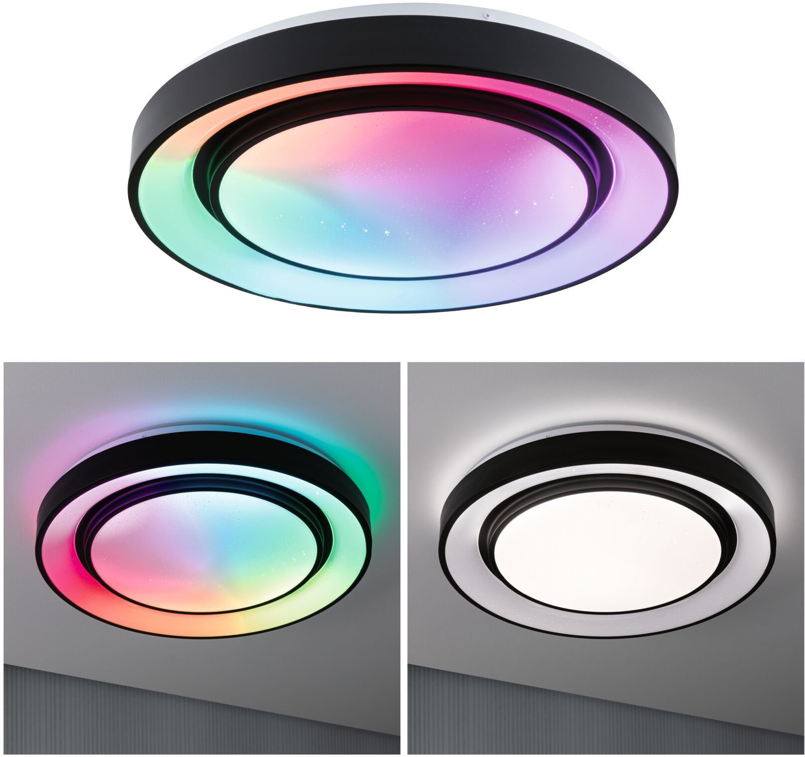 Paulmann LED Deckenleuchte Tageslichtweiß integriert, fest Rainbow,