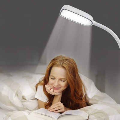 EASYmaxx LED Stehlampe LED-Standleuchte Daylight - 360°-drehbarer Lampenk, LED fest integriert, Tageslichtweiß