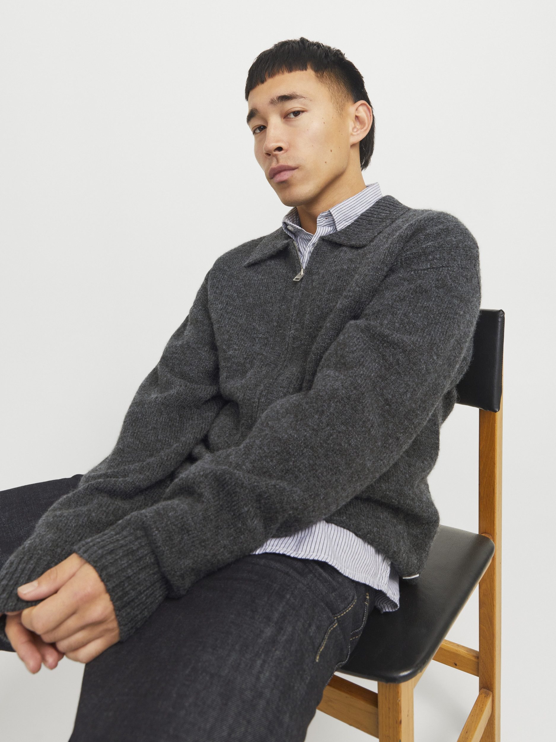 Jack & Jones Strickjacke JPRCCFOX KNIT ZIP CARDIGAN STYD AW2