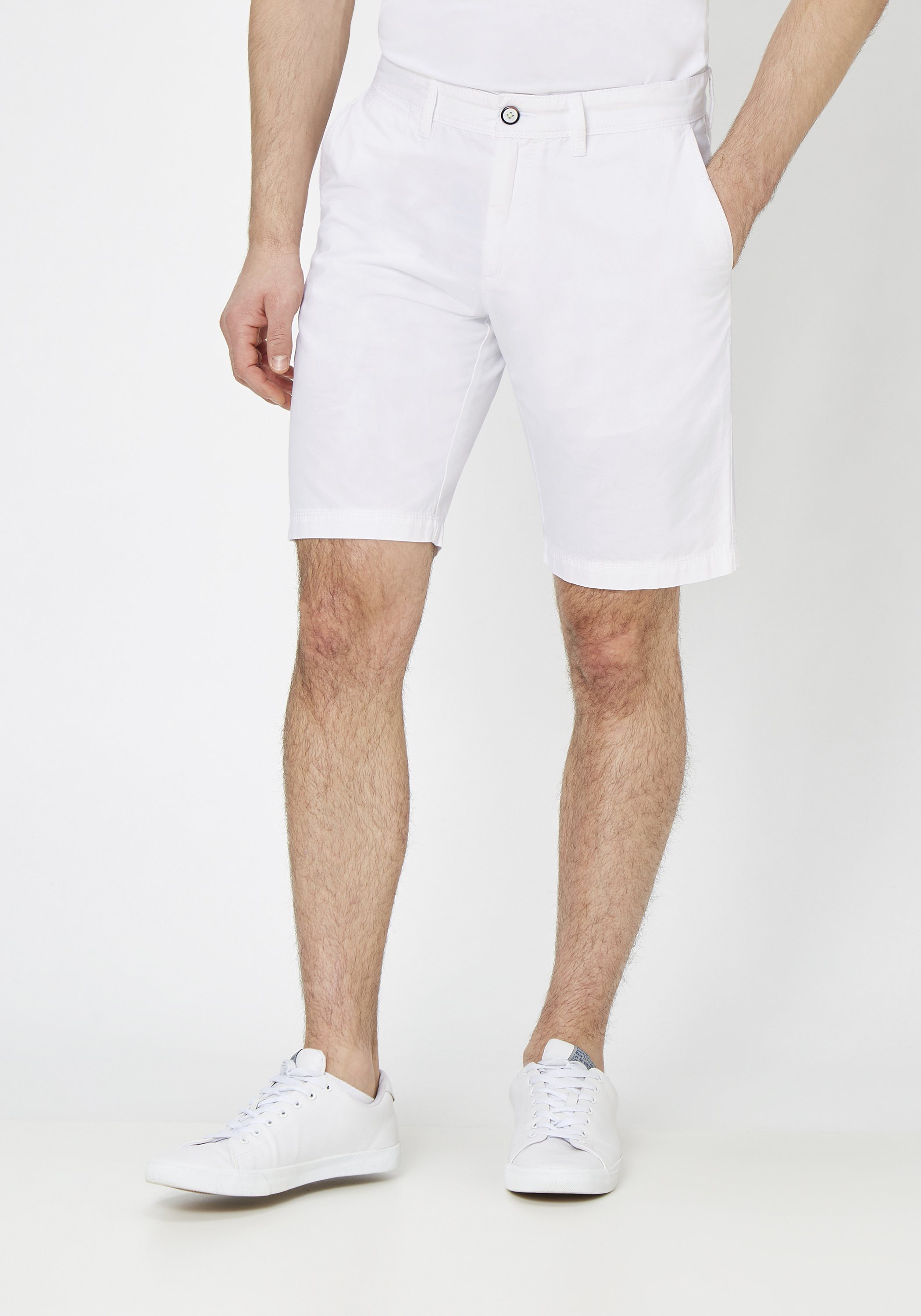 S4 Jackets Shorts SEA Bermudas aus 100% nachhaltiger Baumwolle white