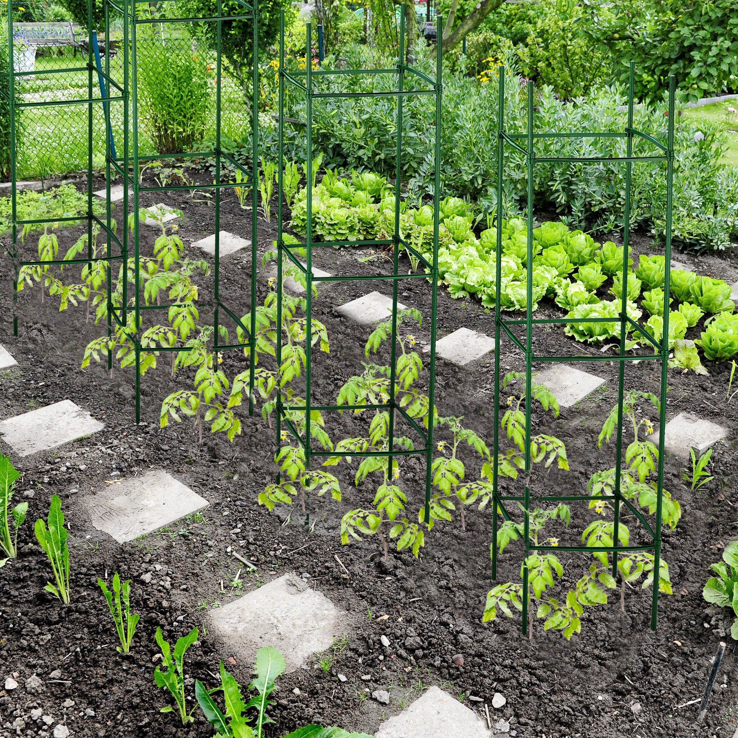 relaxdays Rankhilfe 4er Set 120 cm günstig online kaufen