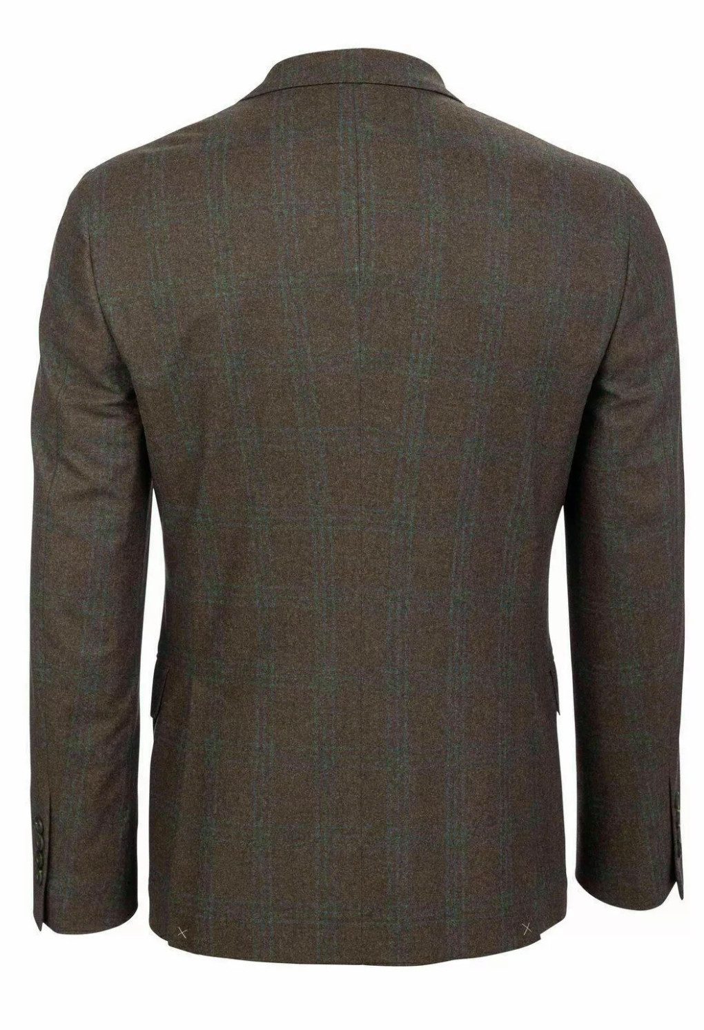 BRUNELLO CUCINELLI Sakko Kariertes Anzug Blazer Satinfutter, Zwei Rückenschlitze, Pattentaschen, Rückenschlitze