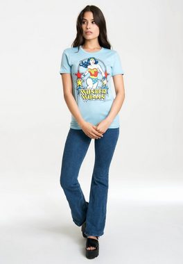 LOGOSHIRT T-Shirt Wonder Woman – Stars mit lizenziertem Originaldesign