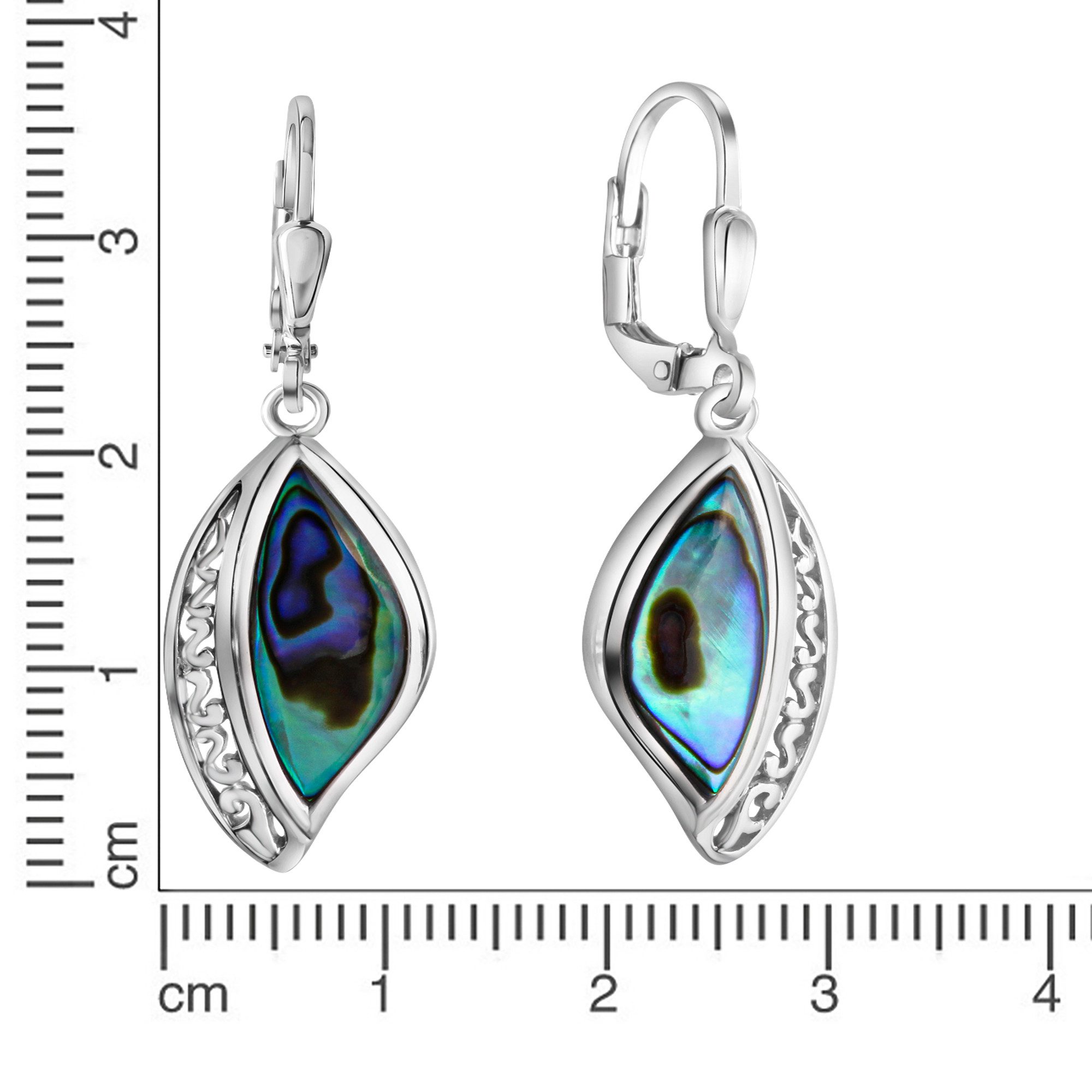 Vivance Paar Ohrhänger 925-Sterling Silber rhodiniert Abalone günstig online kaufen