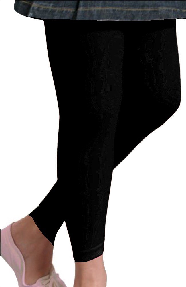 innen Kinder Thermoleggings underwear geflauscht Vollfrottee Thermo schwarz Leggings (2-tlg) Cocain -