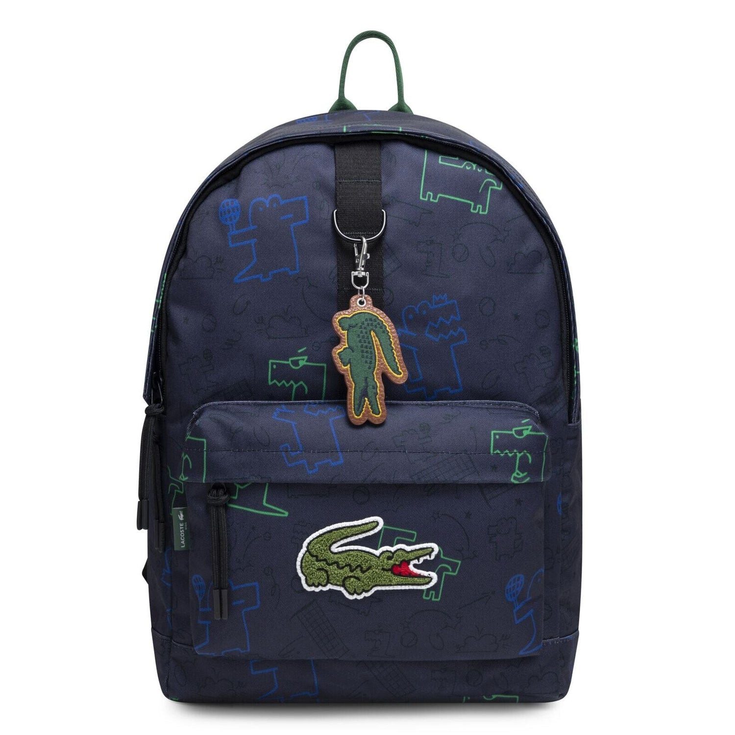 Lacoste Rucksack Lacoste Kids Rucksack marine mit lustigem Krokodil-Print