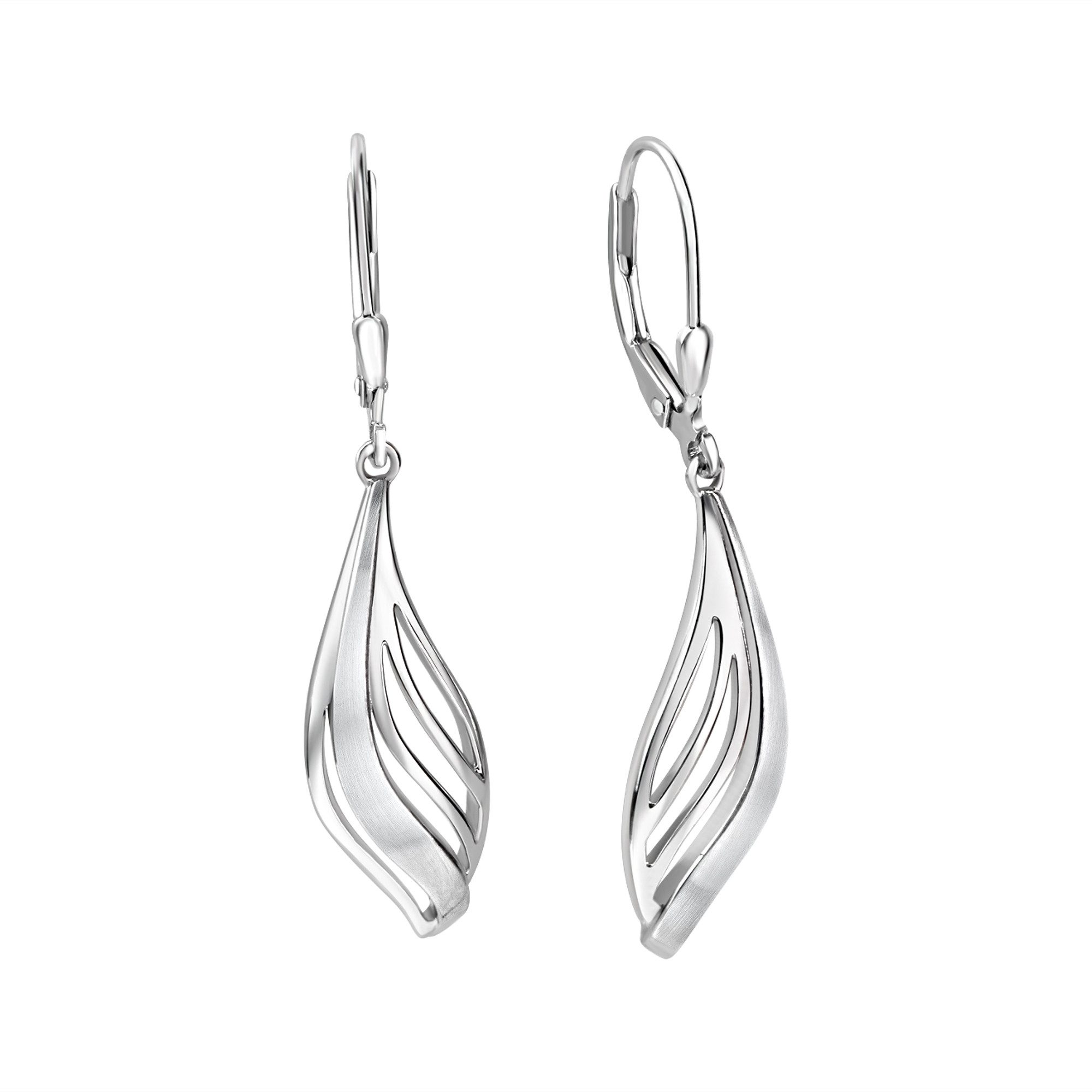 Vivance Paar Ohrhänger 925/- Sterling Silber rhodiniert glanz/matt günstig online kaufen