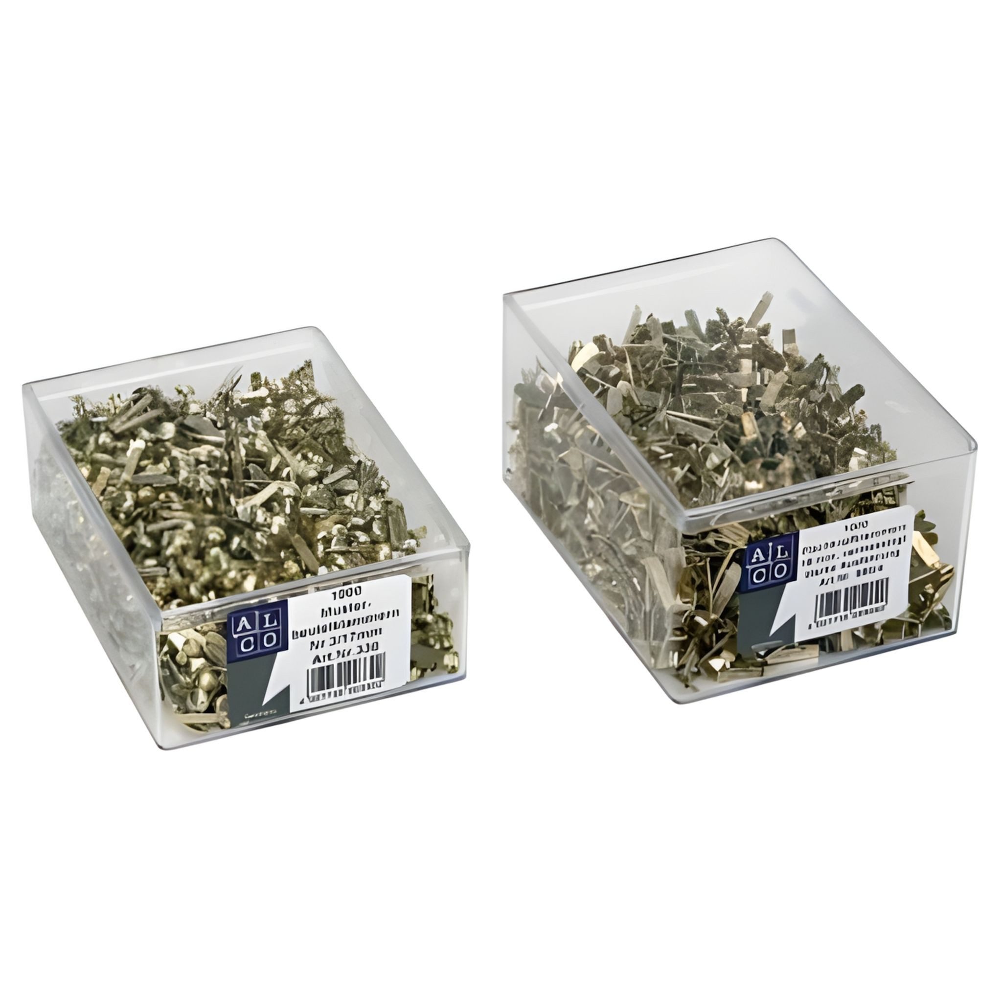 ALCO Büroklammer Alco Musterbeutelklammer Eisen vermessingt No. 1 100 Stück