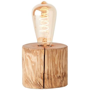 Brilliant Tischleuchte Trabo, Lampe, Trabo Tischleuchte 10cm kiefer gebeizt, Holz, 1x A60, E27, 25W