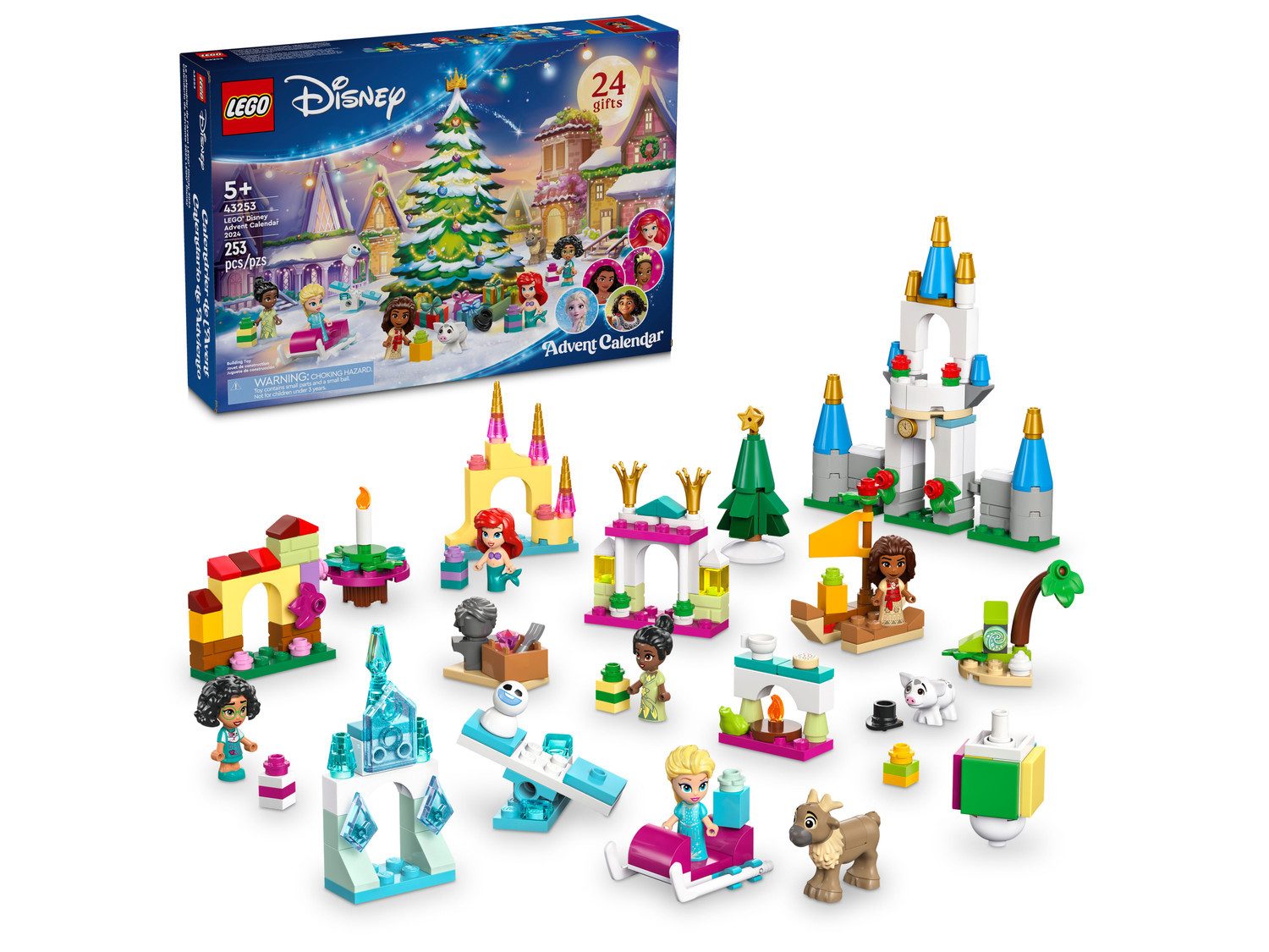 LEGO® Disney 43253 LEGO®  Disney Adventskalender 2024 Spielbausteine, (Set, 253 St., Set)