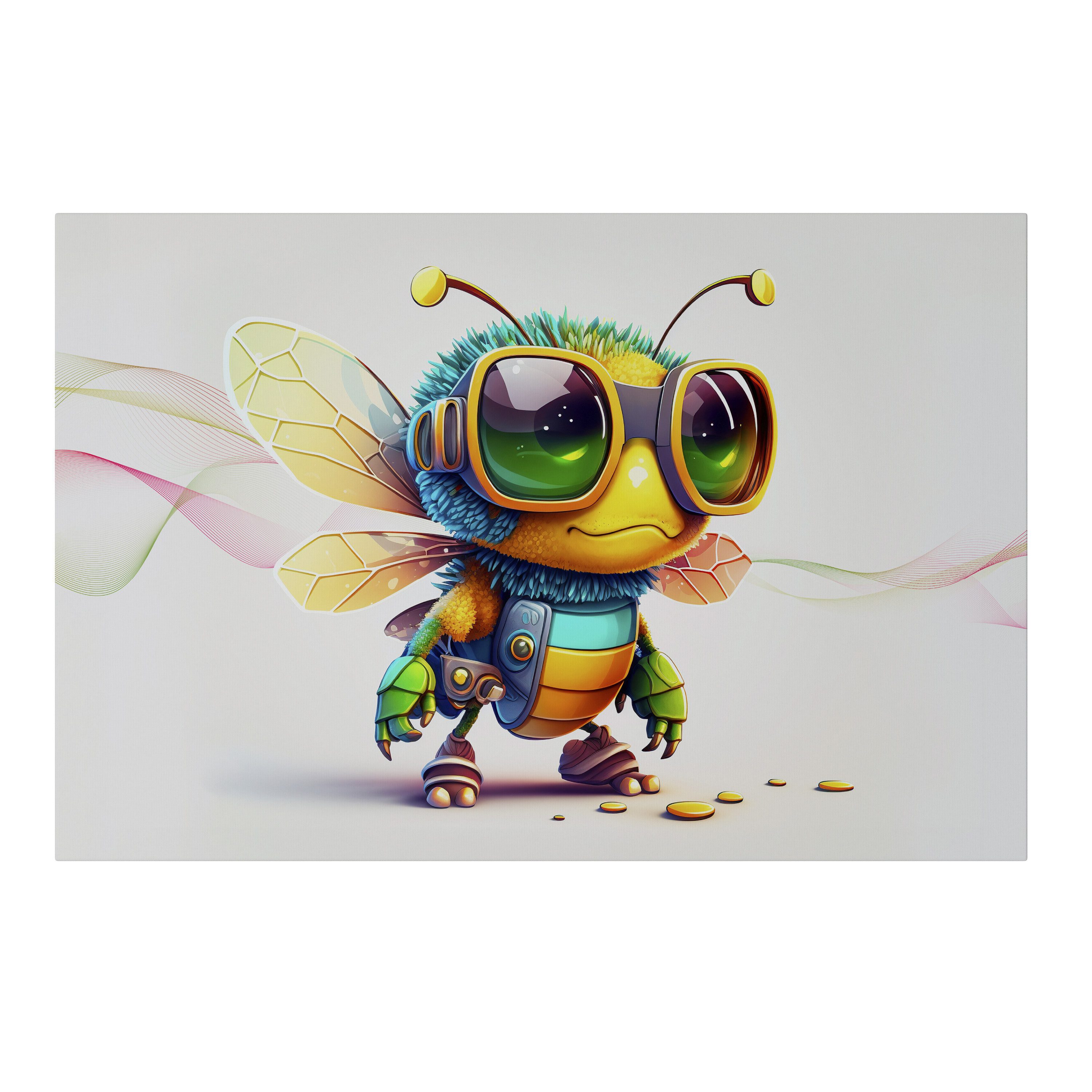 SPACEREBELS Leinwandbild BUZZ BUDDY, Kinder (1 St), 3 cm Keilrahmen, Baumwollleinwand