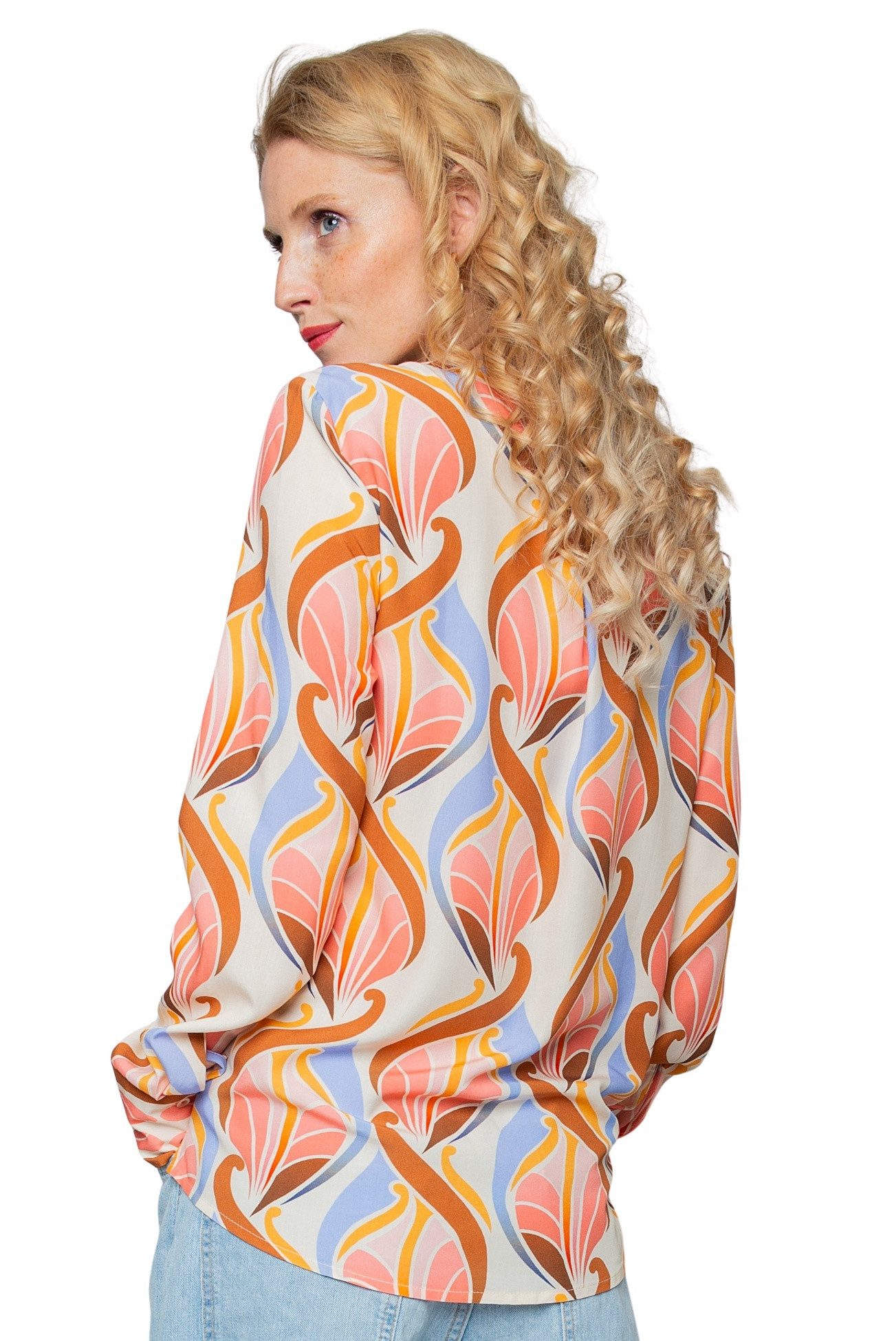 Emily Van Den Bergh Schlupfbluse Damenbluse 8836-004