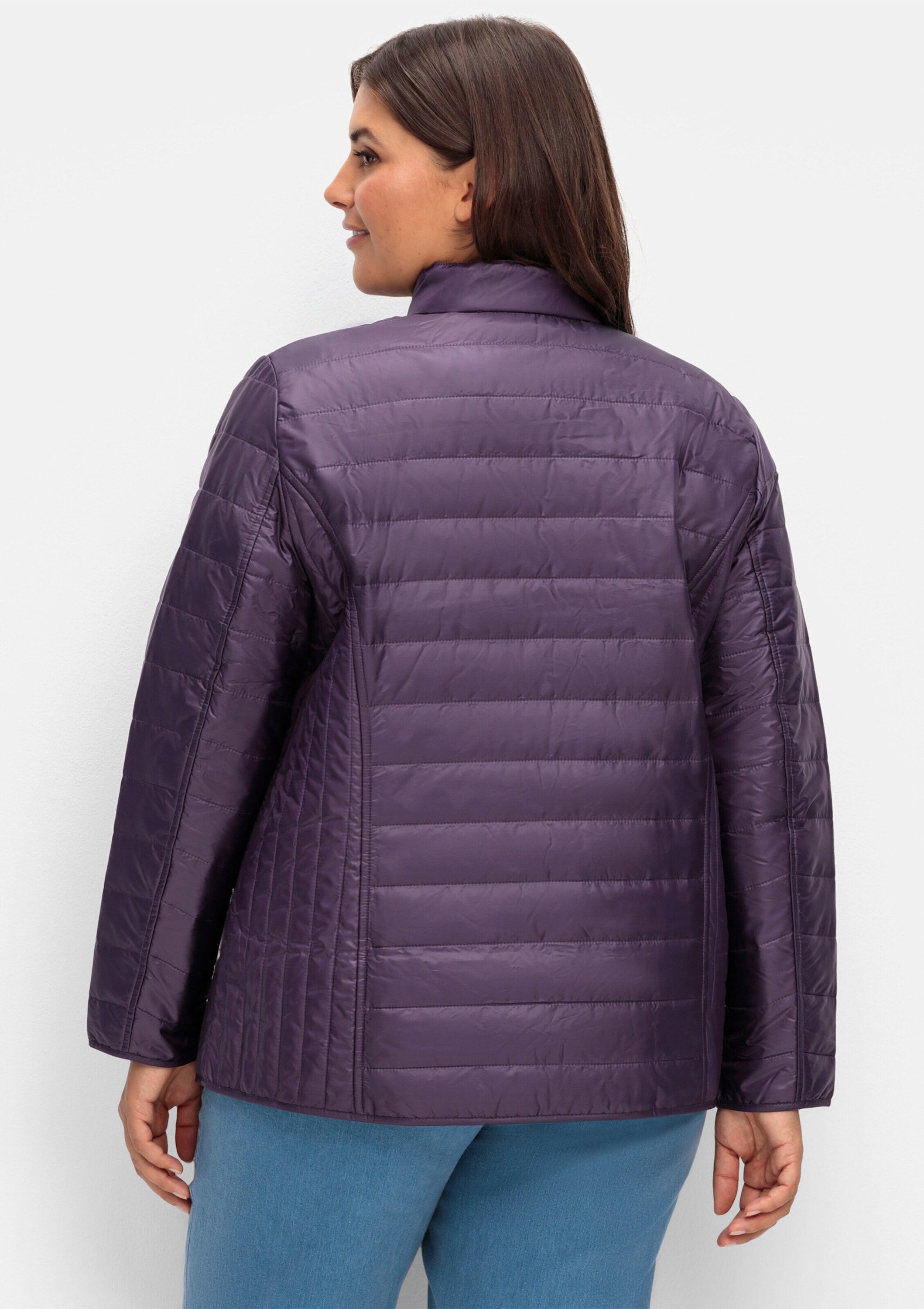 Sieh an! Allwetterjacke Steppjacke Langarm für die Übergangszeit, mit Stehkragen