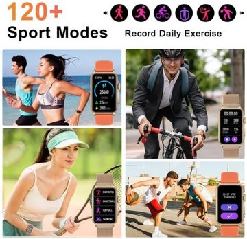LAMA Herren Damen mit Telefonfunktion,Fitness Tracker Schrittzähler Fitness Smartwatch (1.57 Zoll, Andriod iOS), mit Herzfrequenz SchlafmonitorIP67 Wasserdicht Sport Aktivitätstracker