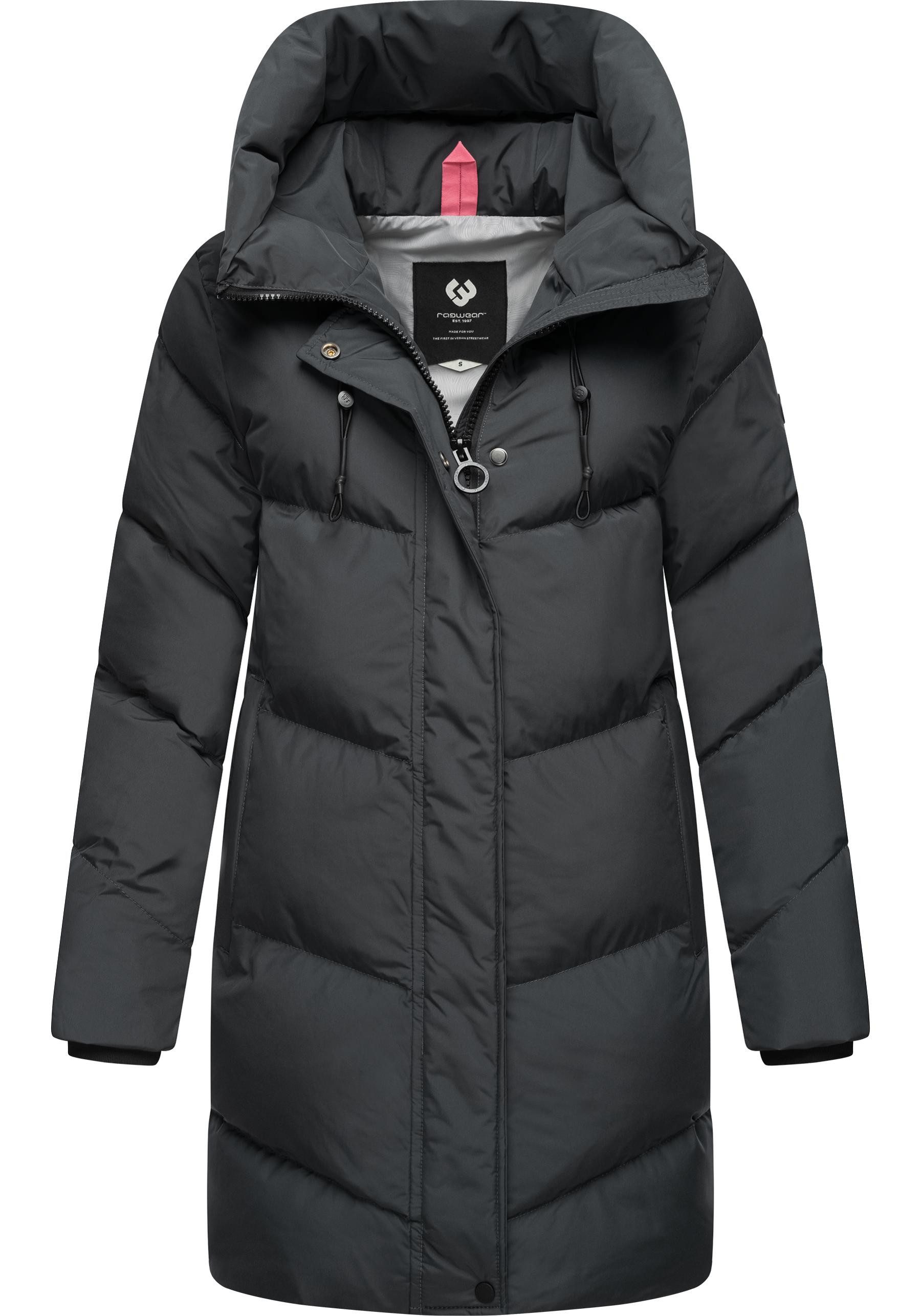 Ragwear Kurzmantel Avelin Wasserdichter gesteppter Damen Wintermantel