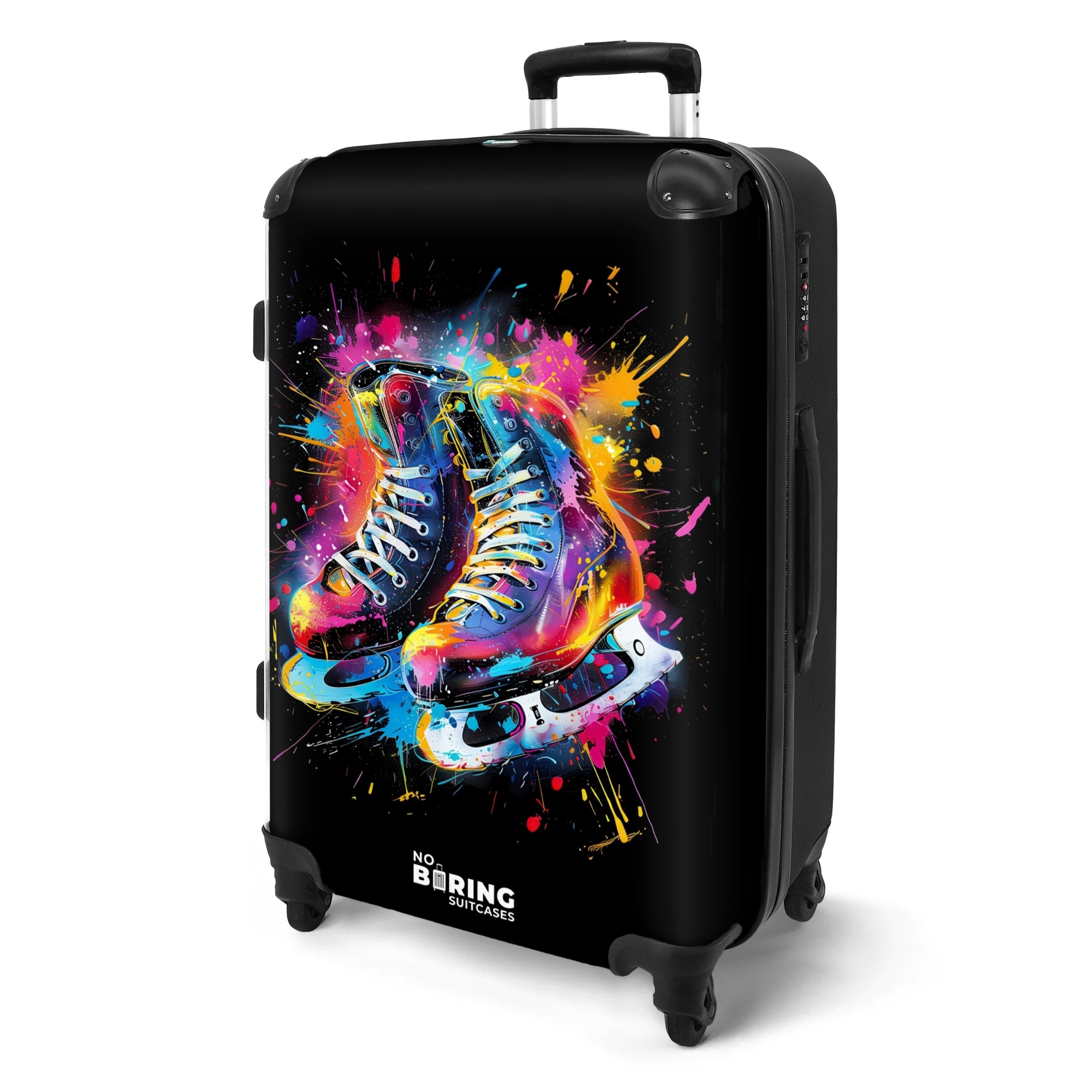 NoBoringSuitcases.com© Hartschalen-Trolley Skaten mit buntem Graffiti günstig online kaufen