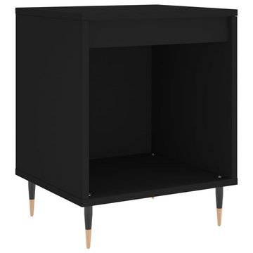 vidaXL Nachttisch Nachttische 2 Stk Schwarz 40x35x50 cm Holzwerkstoff Nachtkonsole