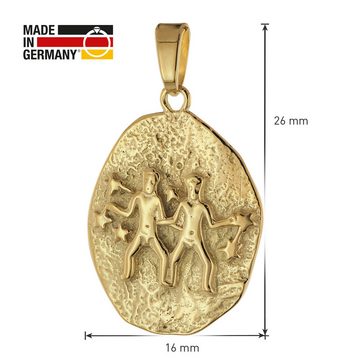 trendor Sternzeichenanhänger Sternzeichen- Zwilling Gold 333 / 8K 20 mm