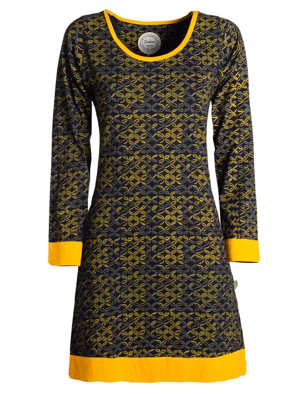 Vishes Jerseykleid Leichtes Langarmshirt-Kleid Damen Langarm günstig online kaufen