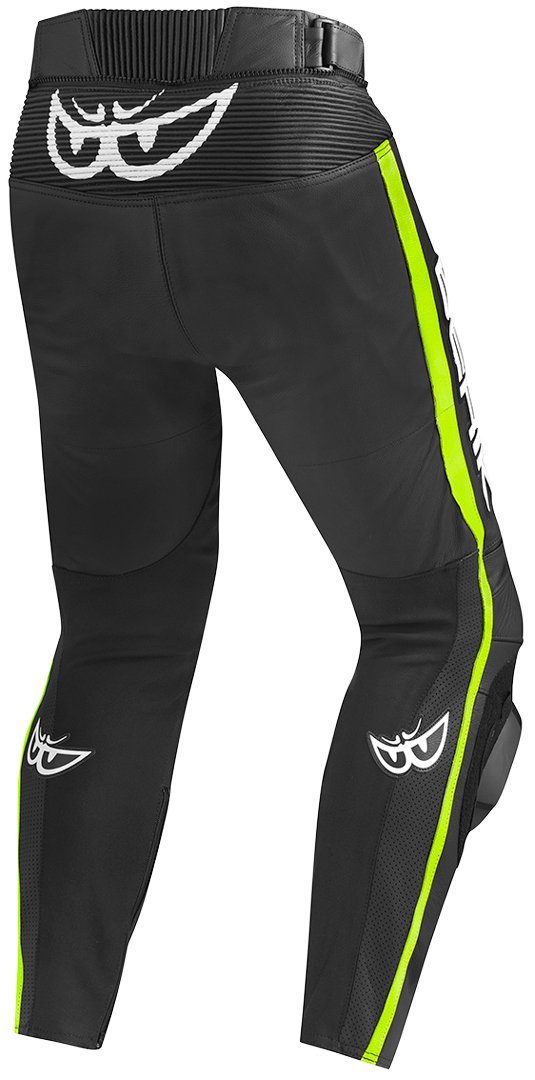 Berik Motorradhose Track Black/Yellow Lederhose Motorrad