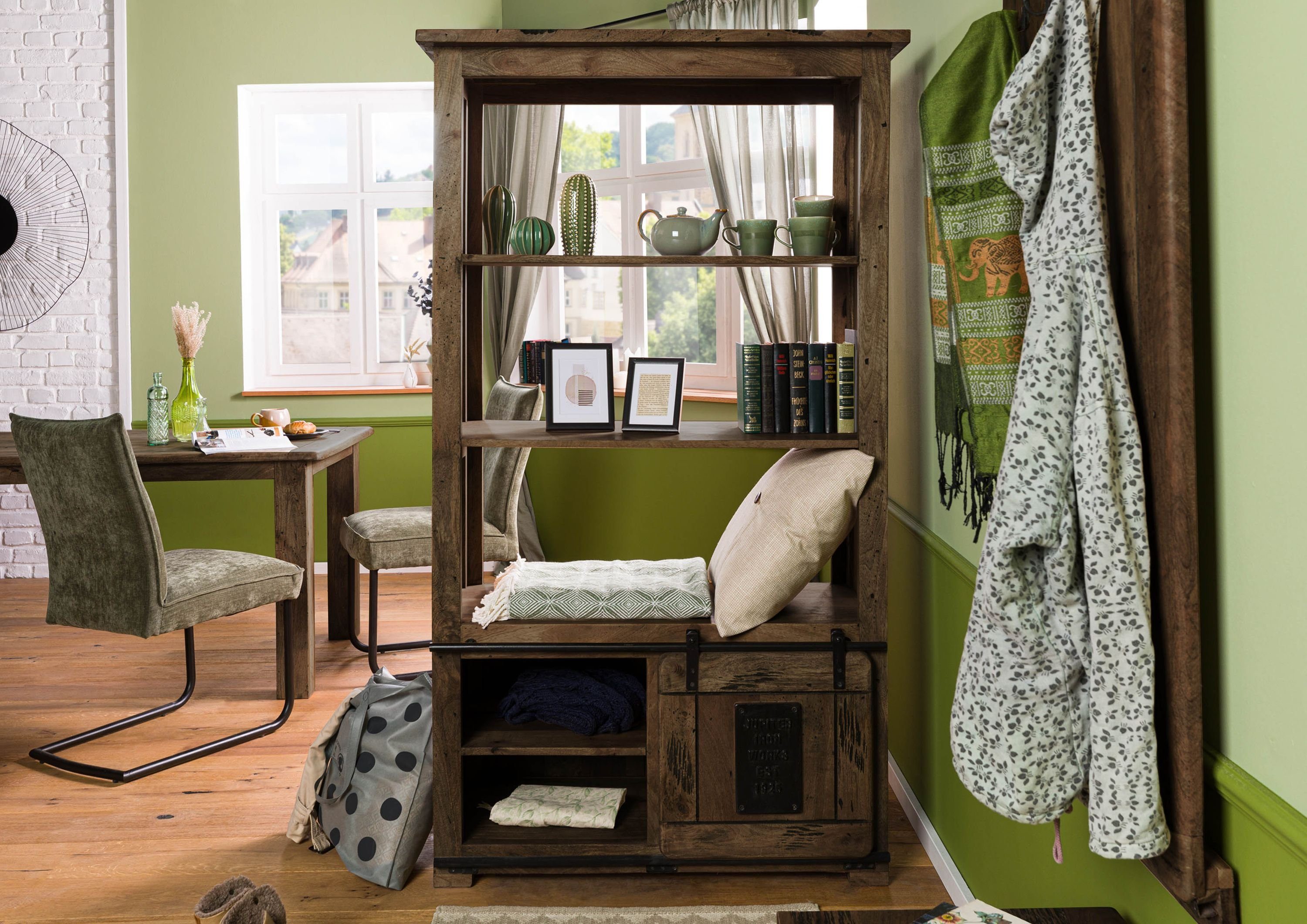 Massivmoebel24 Raumteiler, Raumteiler Mango 100x45x175 braun günstig online kaufen