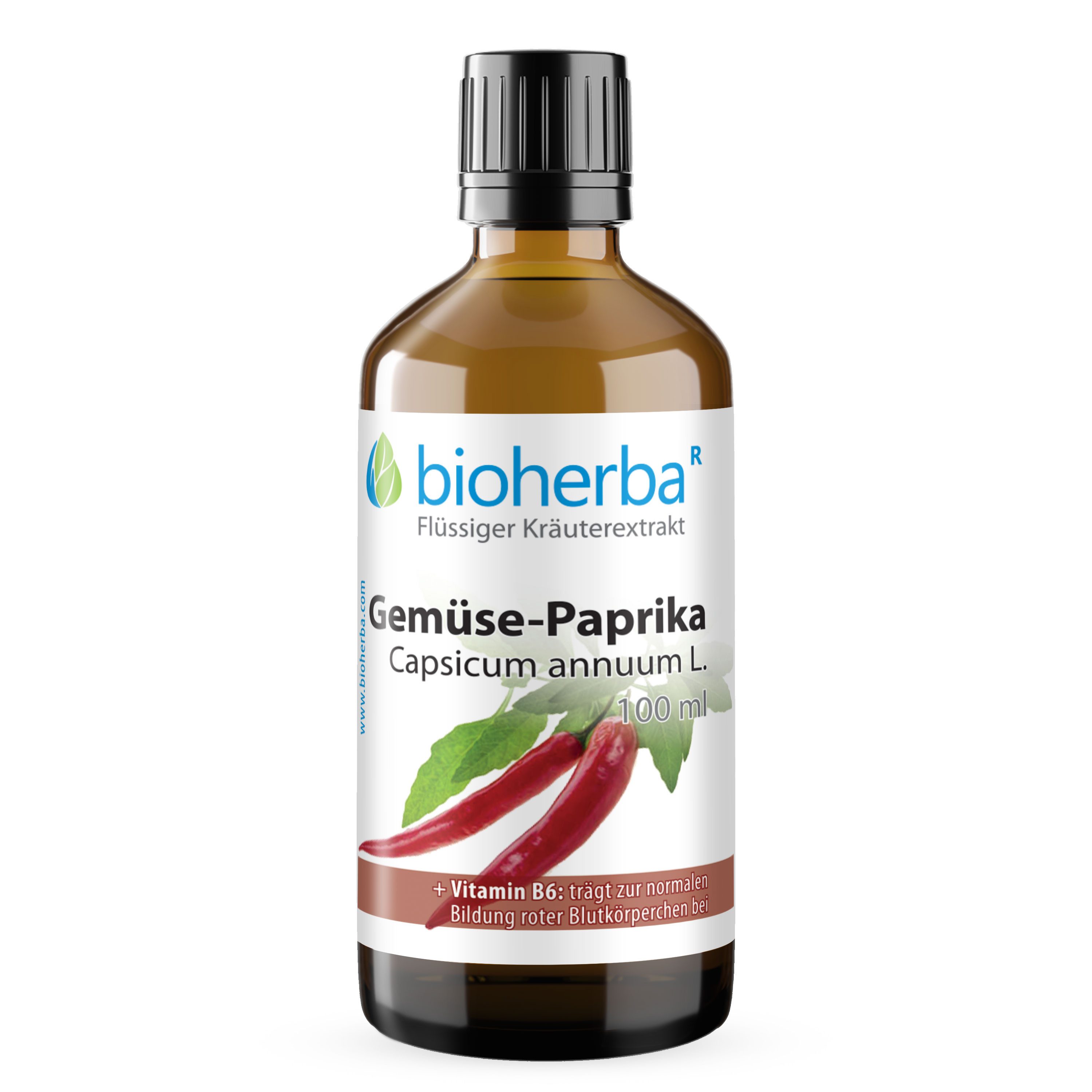 BIOHERBA R Bioherba Gemüse-Paprika Capsicum annuum L. Tropfen Tinktur 100 ml Nahrungsergänzungsmittel, 1 er