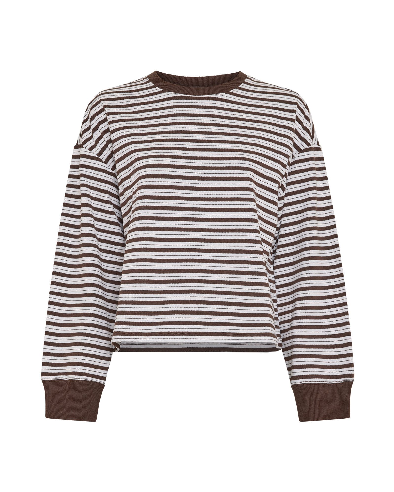 Moss Copenhagen T-Shirt MSCHMonde Krestiane Pullover STP, egret hot fudge