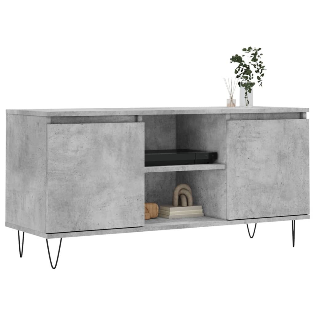 vidaXL TV-Schrank TV-Schrank Betongrau 104x35x50 cm günstig online kaufen