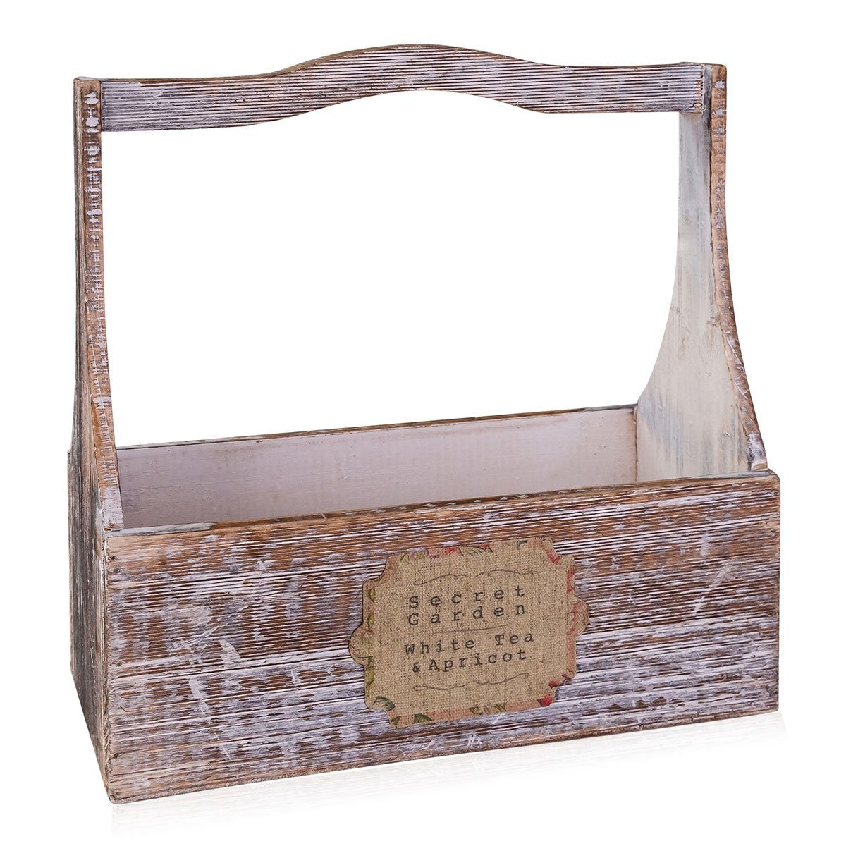 Frauen Pflege-Geschenkbox Shabby-Look ACCENTRA für Holzbox, im Großes in Vintage "Secret Geschenkset Garden"