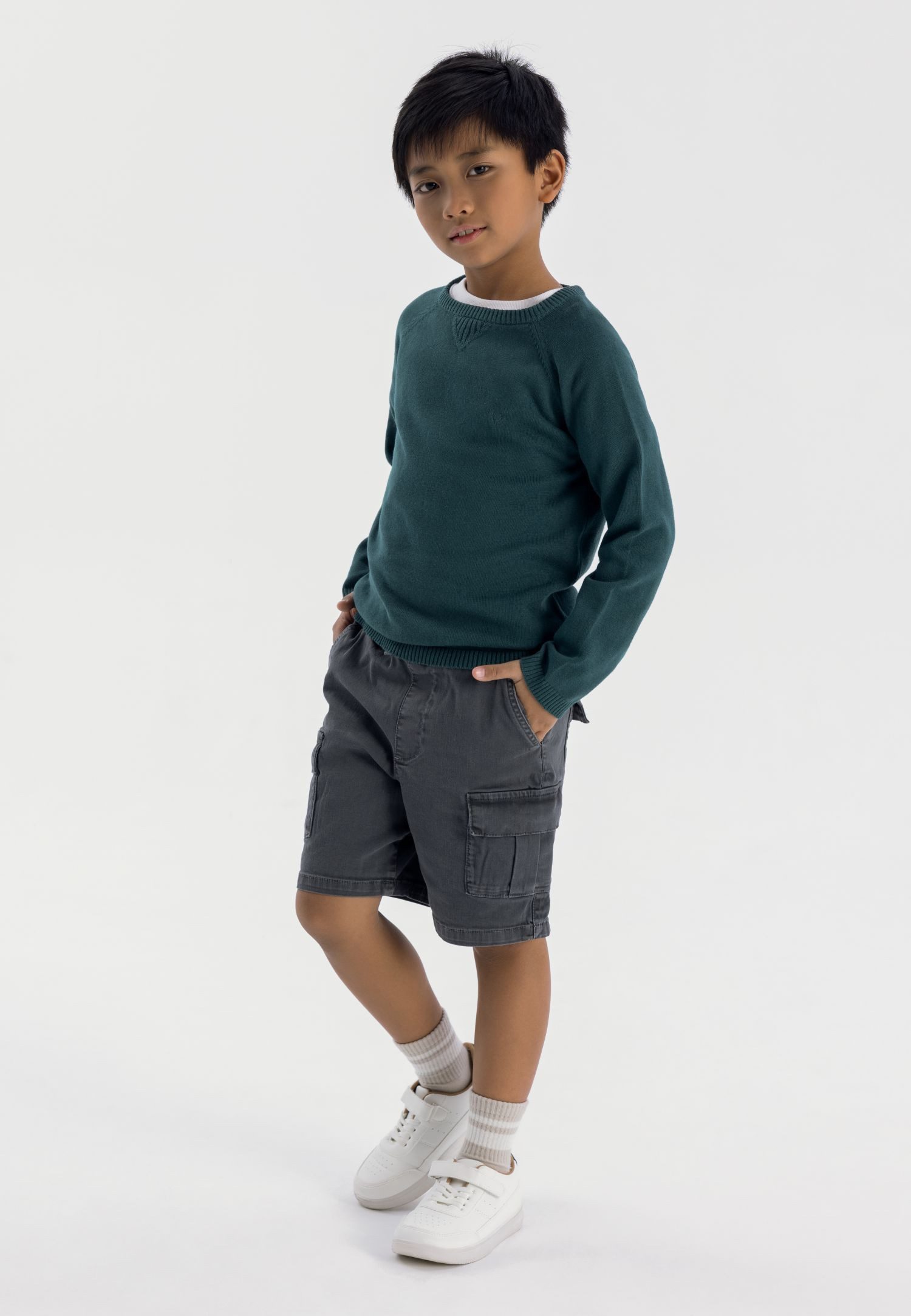 MINOTI Rundhalspullover aus Strickstoff (12m-14y) günstig online kaufen