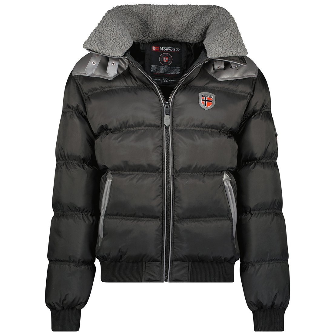 Geographical Norway Winterjacke Quilted Jacket Men, schwarz