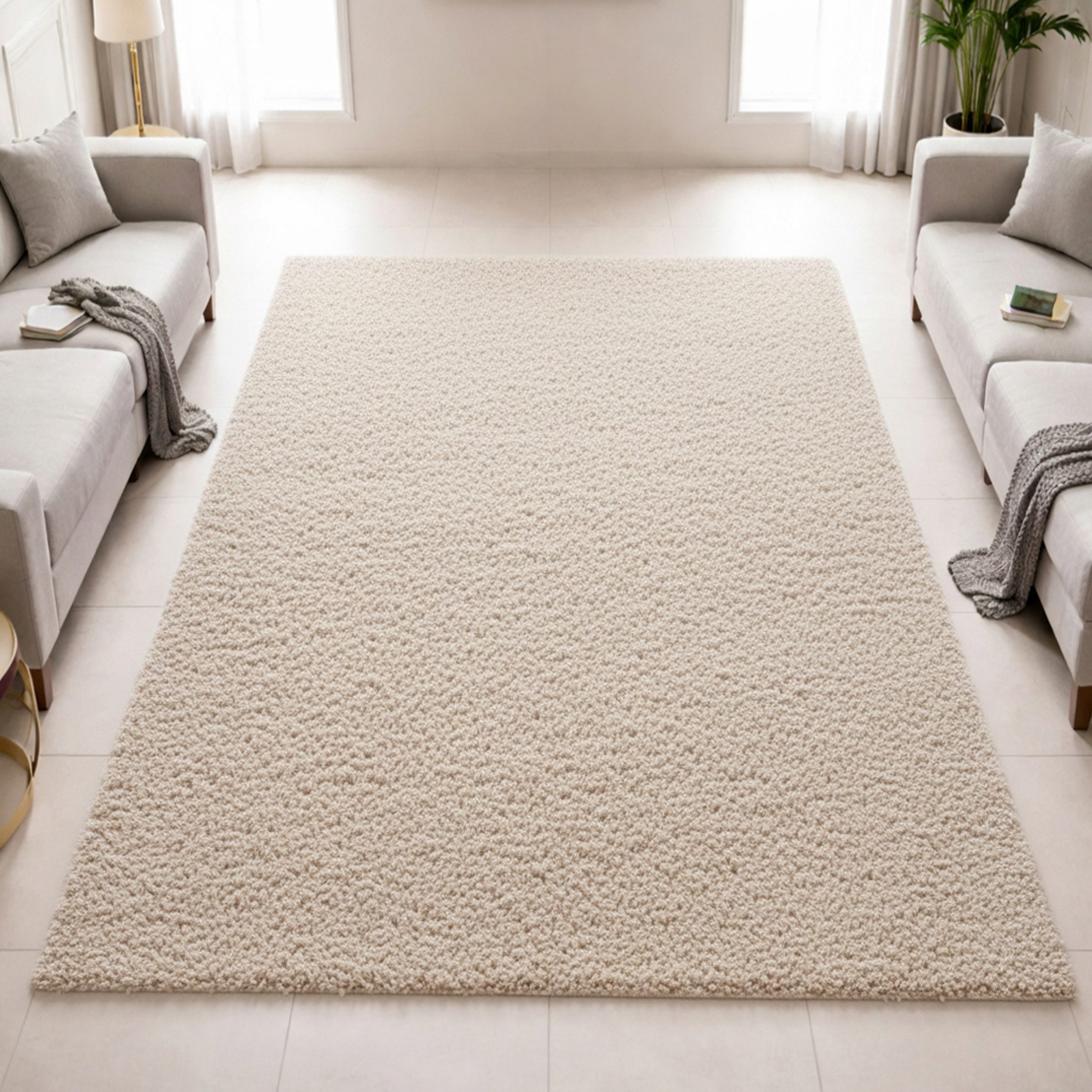 Carpetia Hochflor-Teppich Modernes Shaggy-Design, rechteckig, Höhe: 30 mm, weich, pflegeleicht, strapazierfähig
