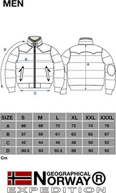 Geographical Norway Softshelljacke Winterjacke Herren Outdoor Jacke brabramovitch Grau (Steppjacke, 1-St) Gefüttert