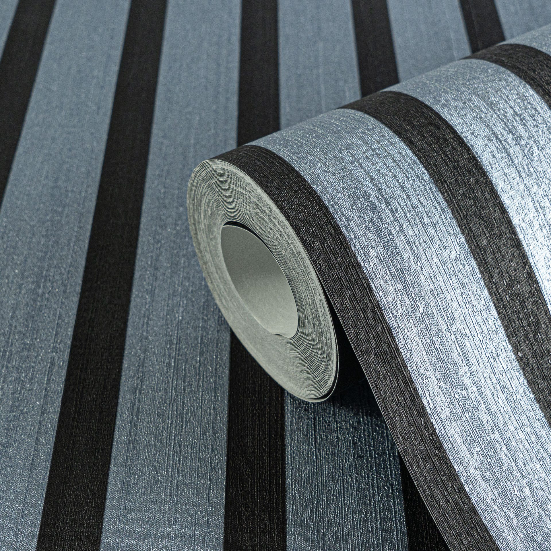 A.S. Création Vliestapete 50 Jahre AS Holzpaneele Tapete Holzoptik mit Metallic-Effekt 3D, strukturiert, leicht glänzend, (1 St), Vliestapete Wandpaneele für Sc – Bild 2 von 5