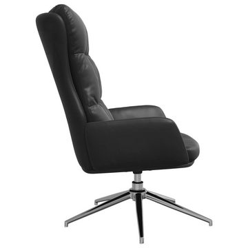 vidaXL Sessel Relaxsessel Schwarz Echtleder (1-St)