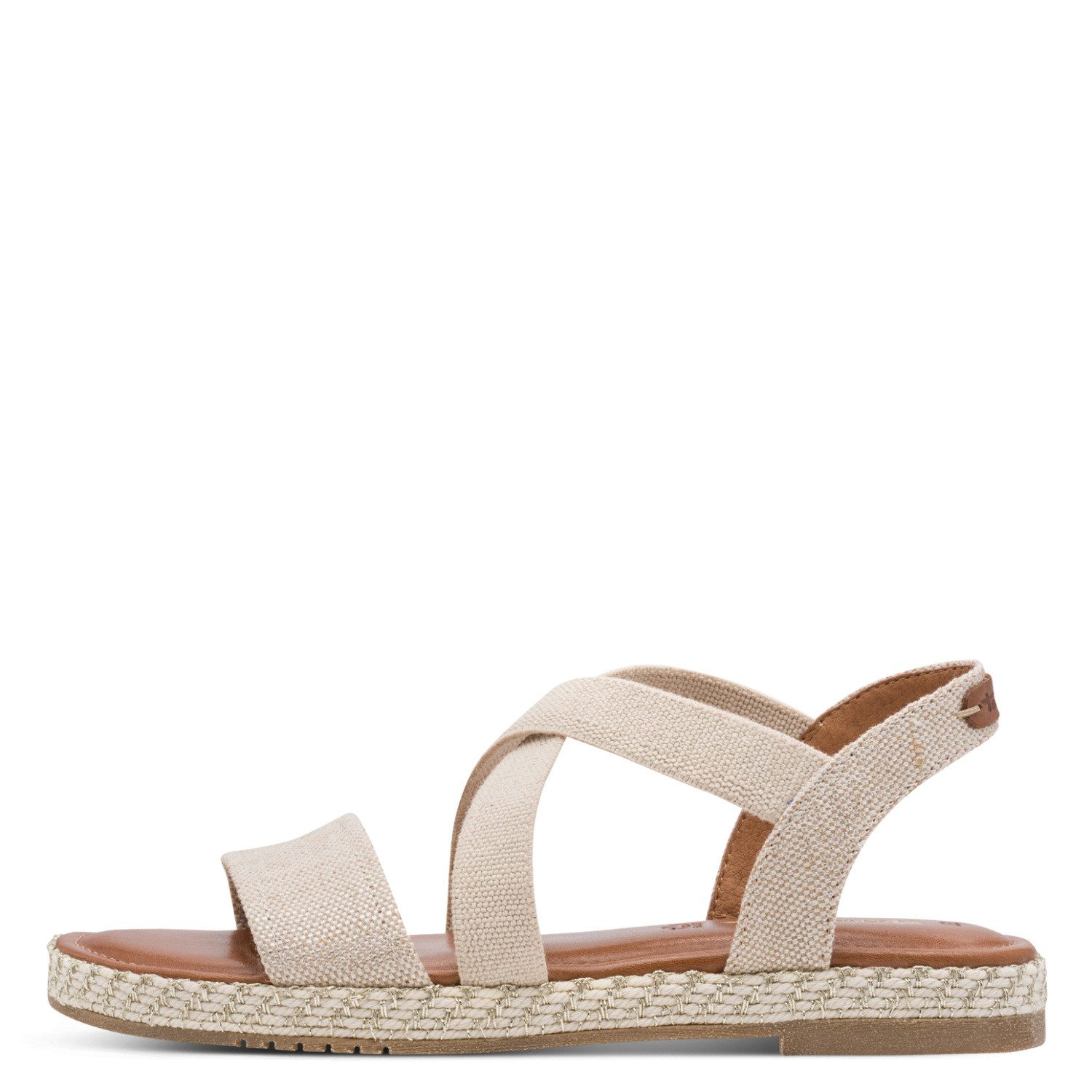 Tamaris Riemchensandale Sommerschuh, Sandalette mit bestickter Sohle