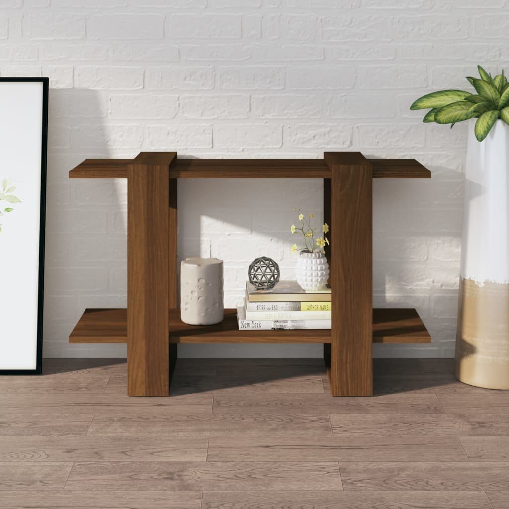 vidaXL Bücherregal Bücherregal/Raumteiler Braun Eichen-Optik 80x30x51 günstig online kaufen