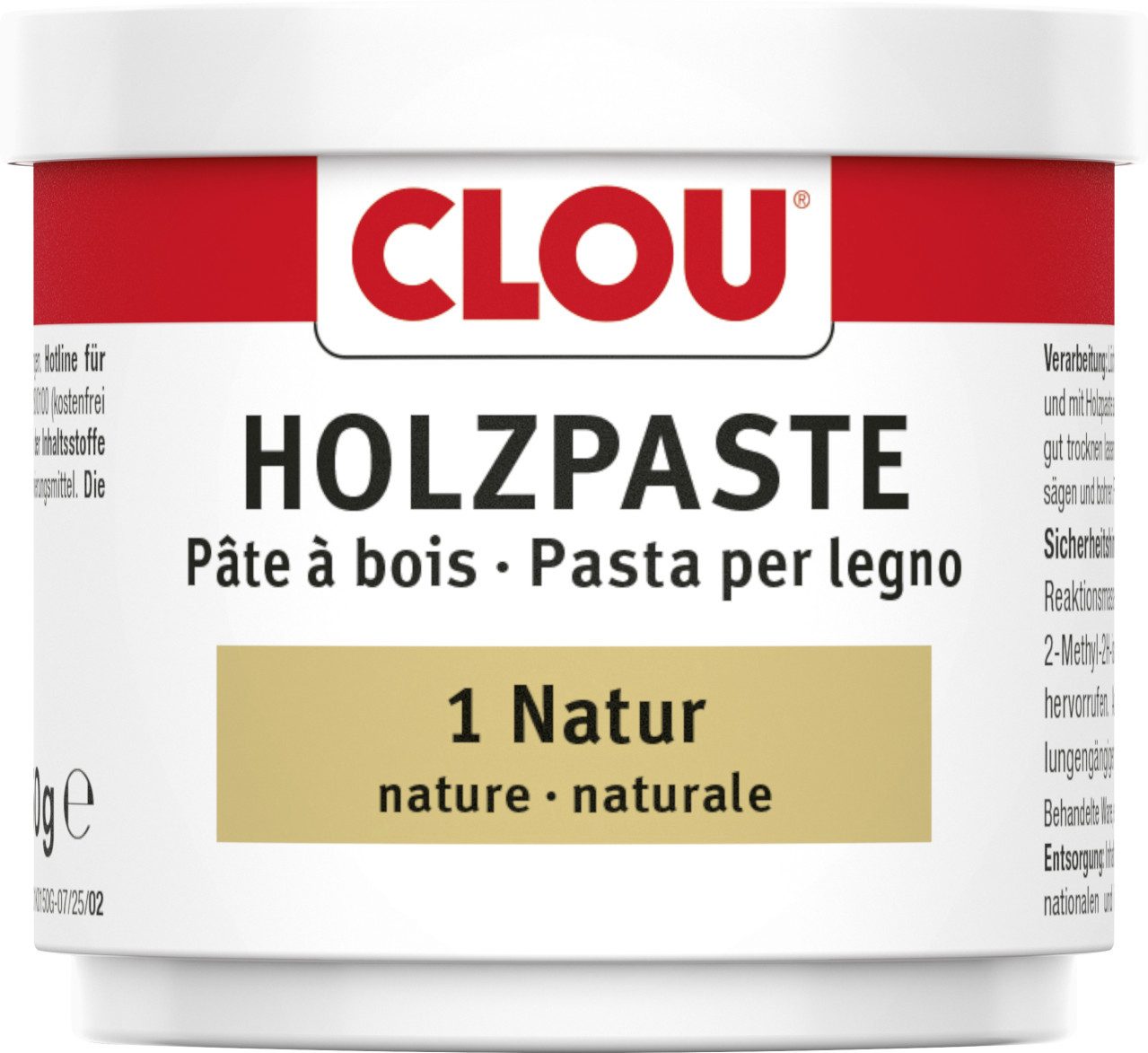 CLOU Holzlack Clou Holzpaste 150 g natur