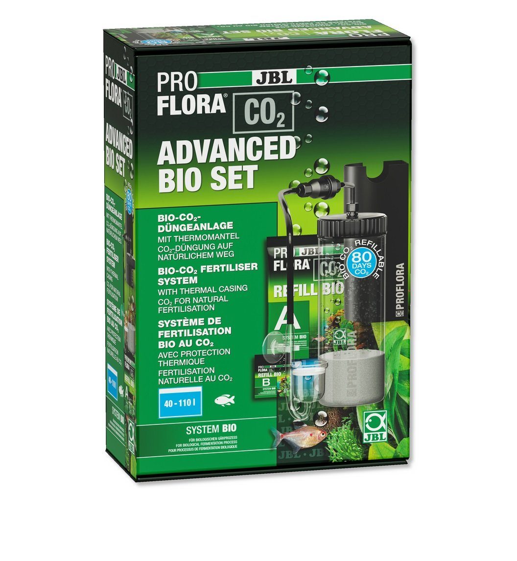 JBL GmbH & Co. KG CO2 Diffusor JBL Proflora Advanced Bio Set CO2-Düngeanlage Aquarien mit 40-110 l