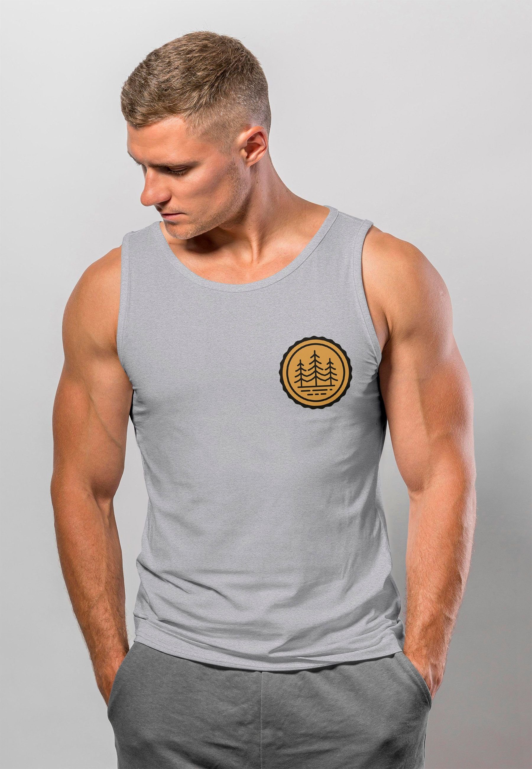 Neverless Tanktop Herren Tank-Top Wald Bäume günstig online kaufen