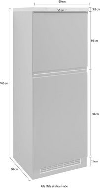Kochstation Umbauschrank KS-Bruneck Kühlschrankumbau >>Bruneck<< 60 cm breit, hochwertige MDF-Fronten