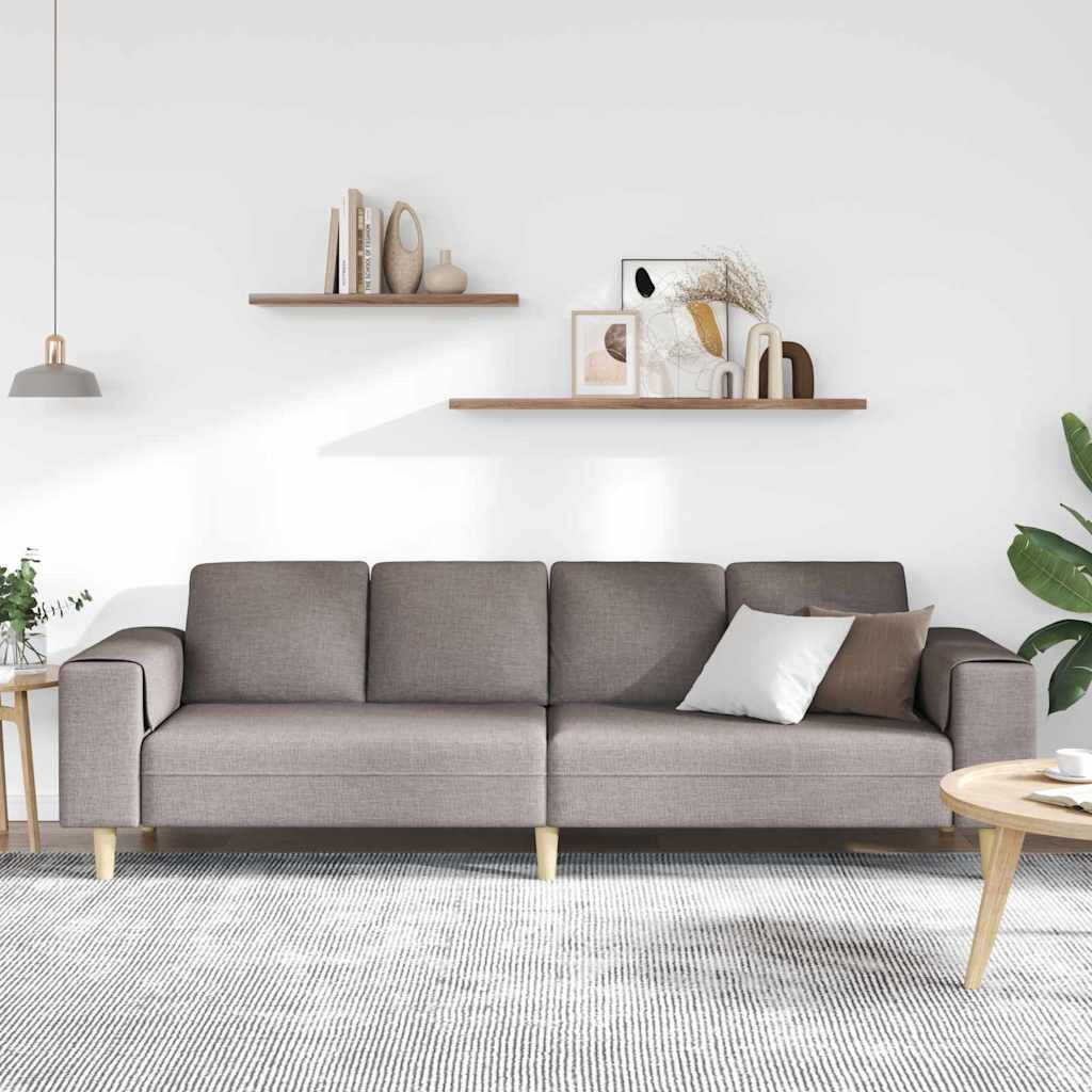 vidaXL Sofa Sofa Set Taupe Stoff, günstig online kaufen