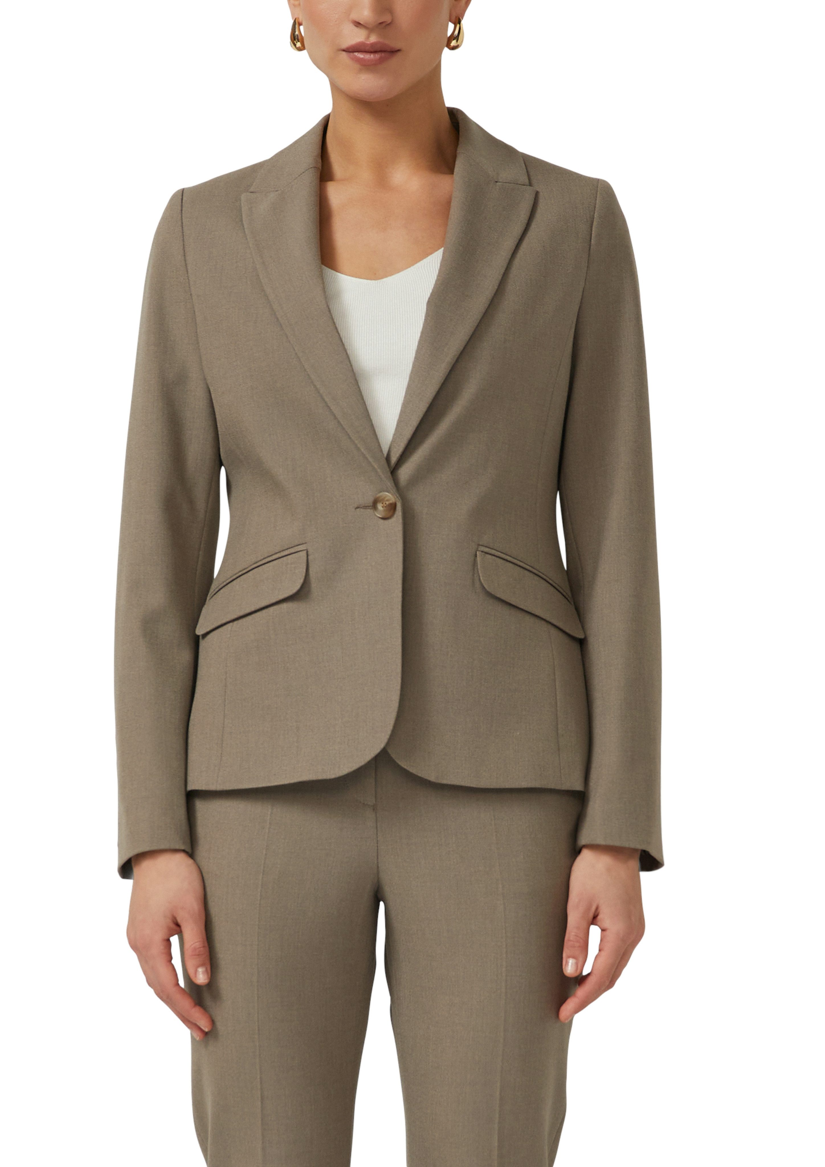 s.Oliver BLACK LABEL Jackenblazer mit 1-Knopf-Verschluss