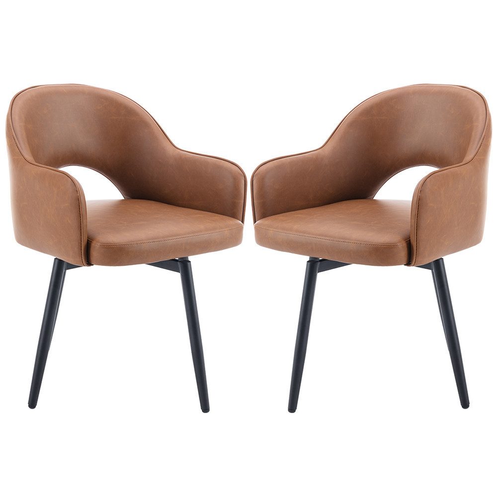 WAHSON OFFICE CHAIRS Esszimmerstuhl 2er Set Drehstuhl Samt Modern Küchenstü günstig online kaufen