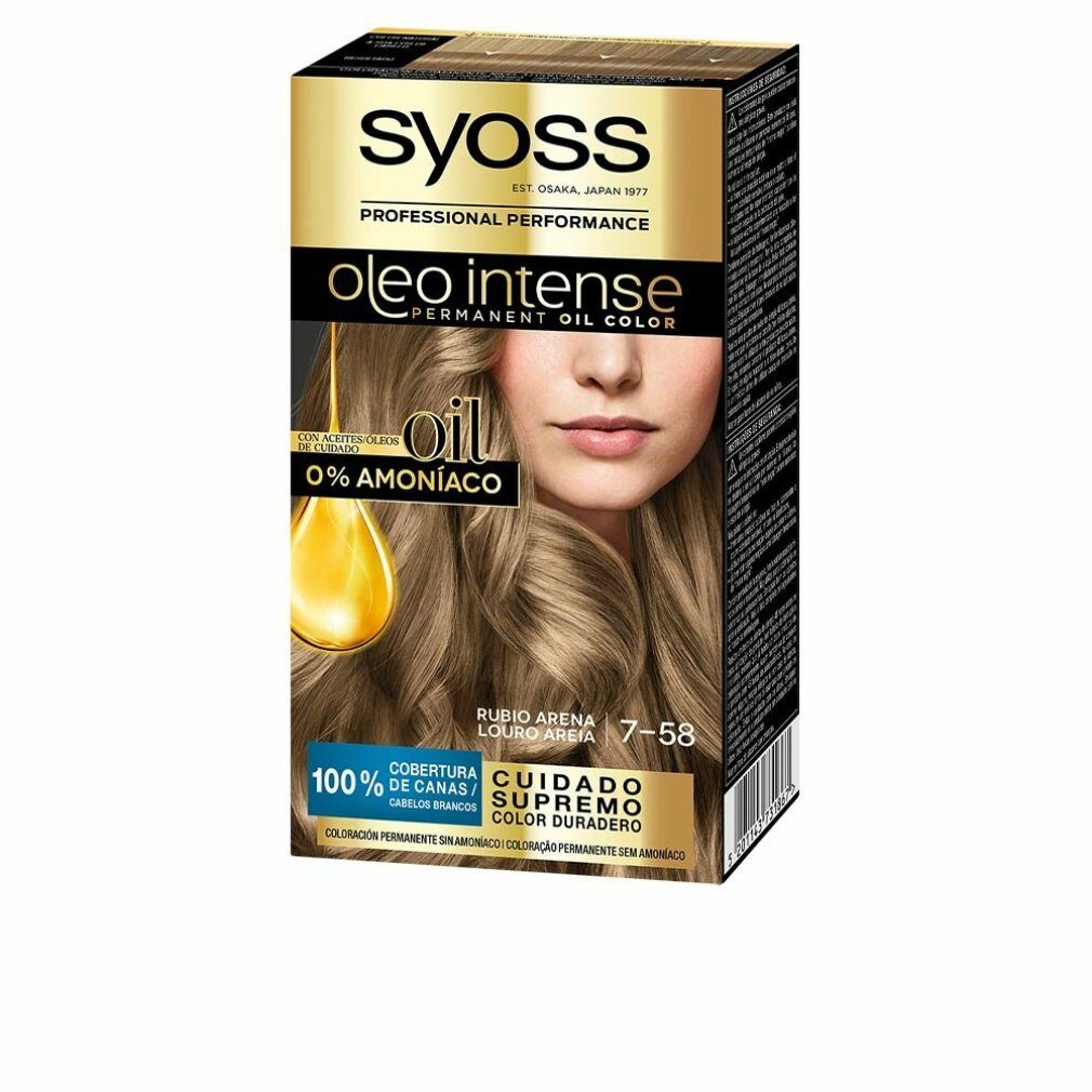 Syoss Mascara Oleo Intense Permanent Hair Color 7-58 Sand Blonde