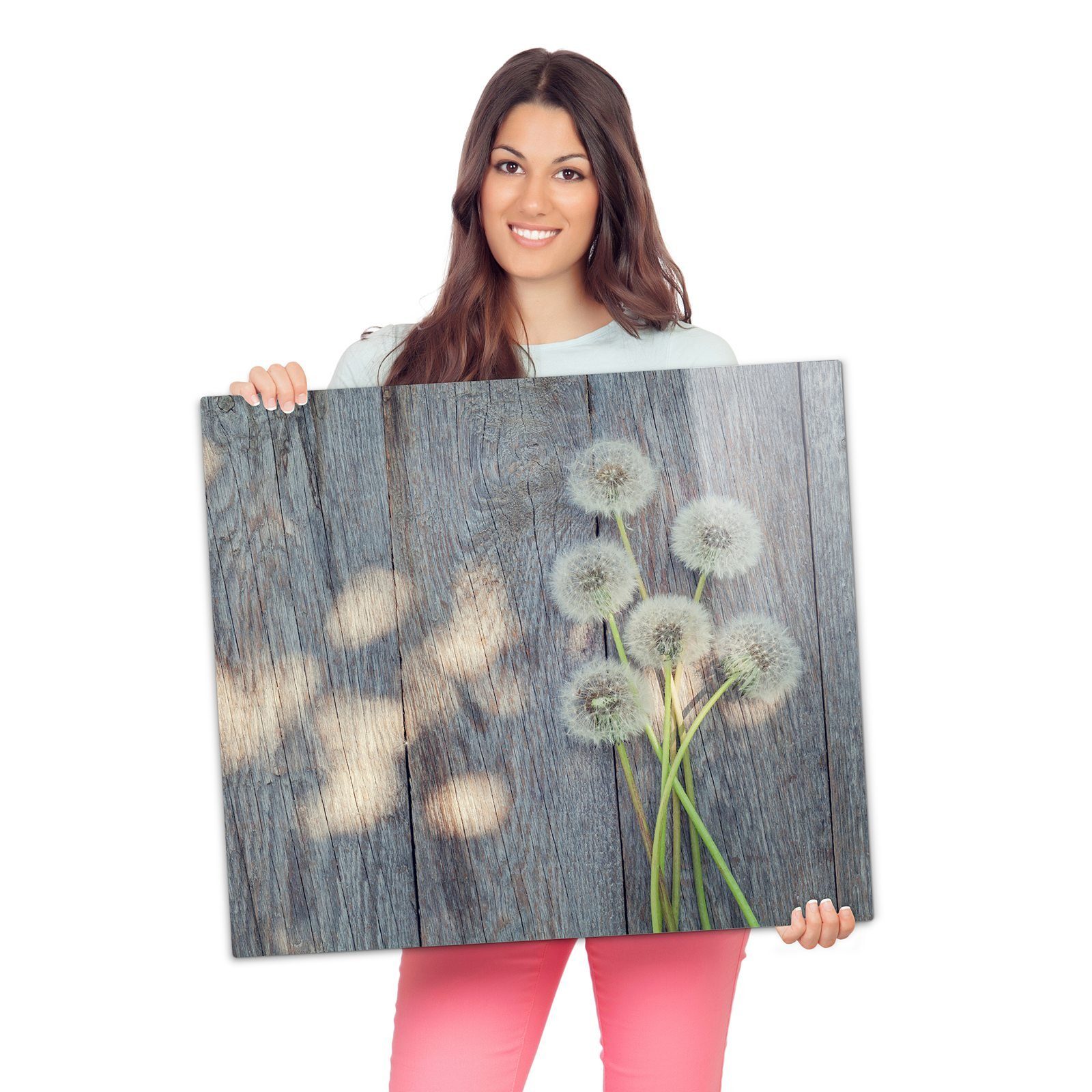 Glas Glas, Spritzschutz aus Tisch, Löwenzahnblüten Herdabdeckplatte Primedeco tlg) Herd-Abdeckplatte auf (1