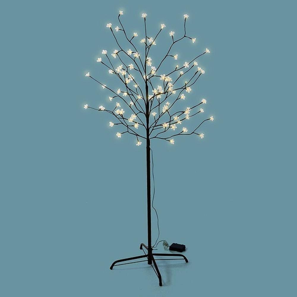 Nipach LED-Lichterkette BA11635 LED Lichterbaum 96 Blüten 150cm Batterie