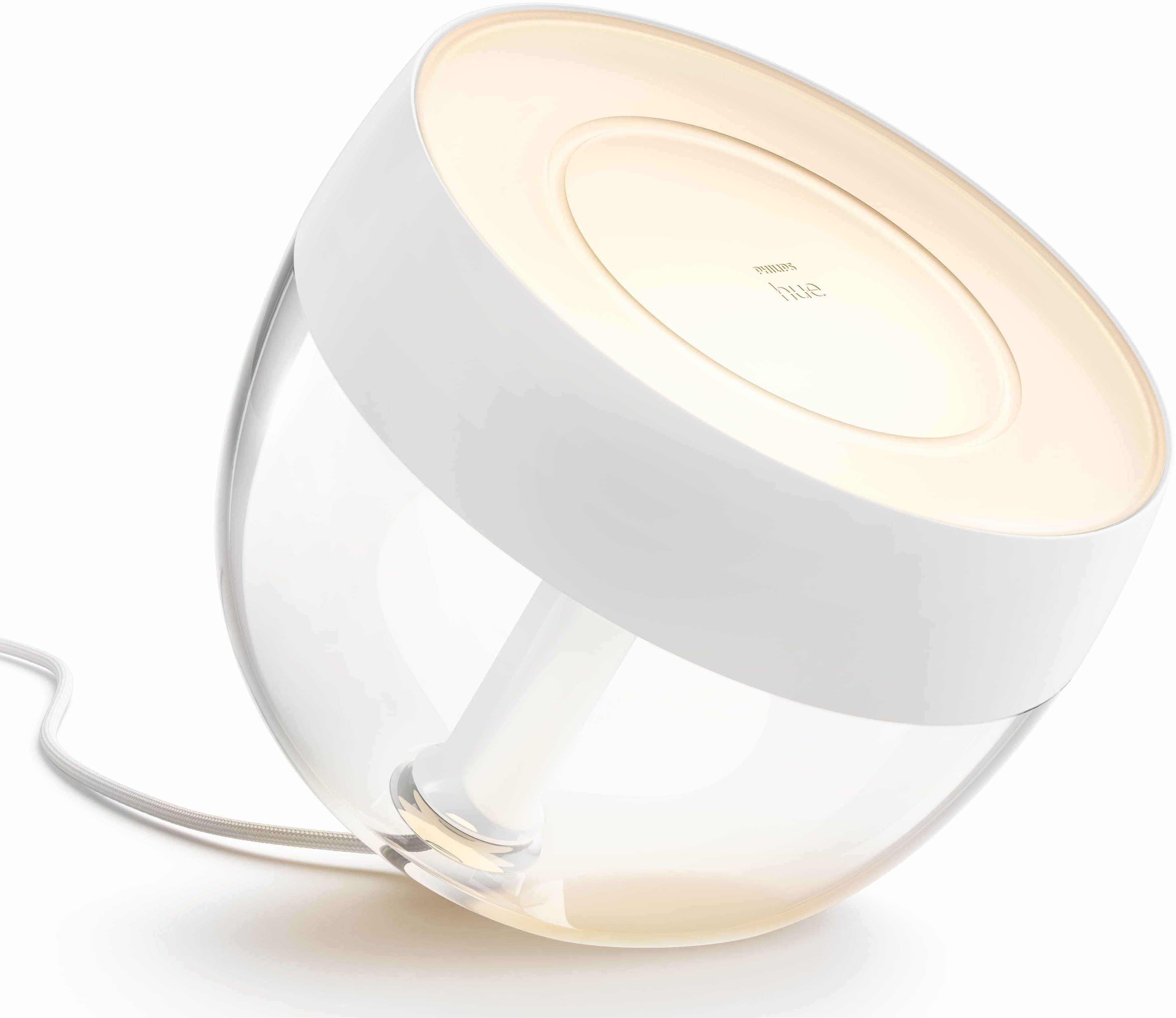 Philips Hue Smarte LED-Leuchte White & Color Ambiance Iris Tischleuchte wei günstig online kaufen