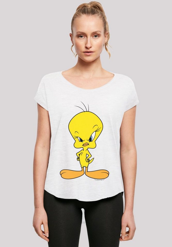 F4NT4STIC T-Shirt Looney Tunes Angry Tweety Print, Sehr weicher  Baumwollstoff mit hohem Tragekomfort